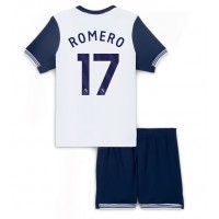 Koszulka piłkarska Tottenham Hotspur Cristian Romero #17 Strój Domowy dla dzieci 2024-25 tanio Krótki Rękaw (+ Krótkie spodenki)